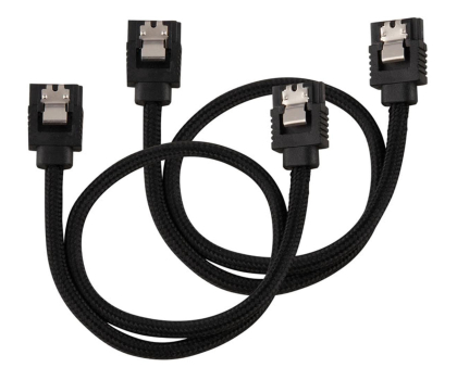 Kabel komputerowy CORSAIR Premium 30cm sleeved 2szt Czarne CC-8900248